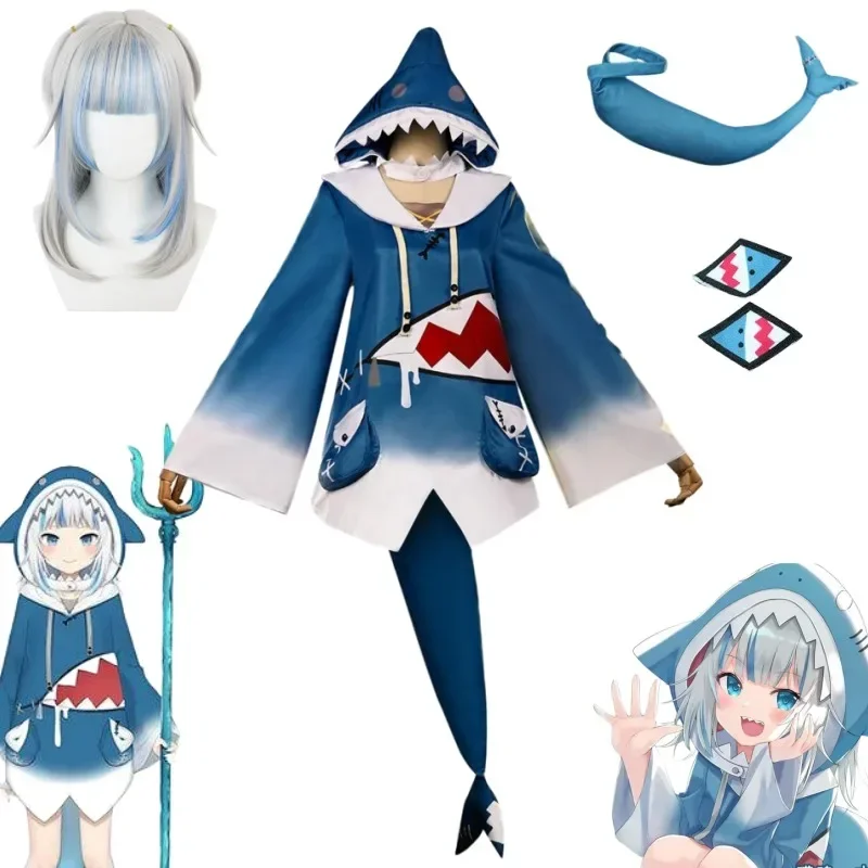 Hololive Gawr Gura Cosplay Cos - đánh giá và giá Anime Cosplay Youtuber