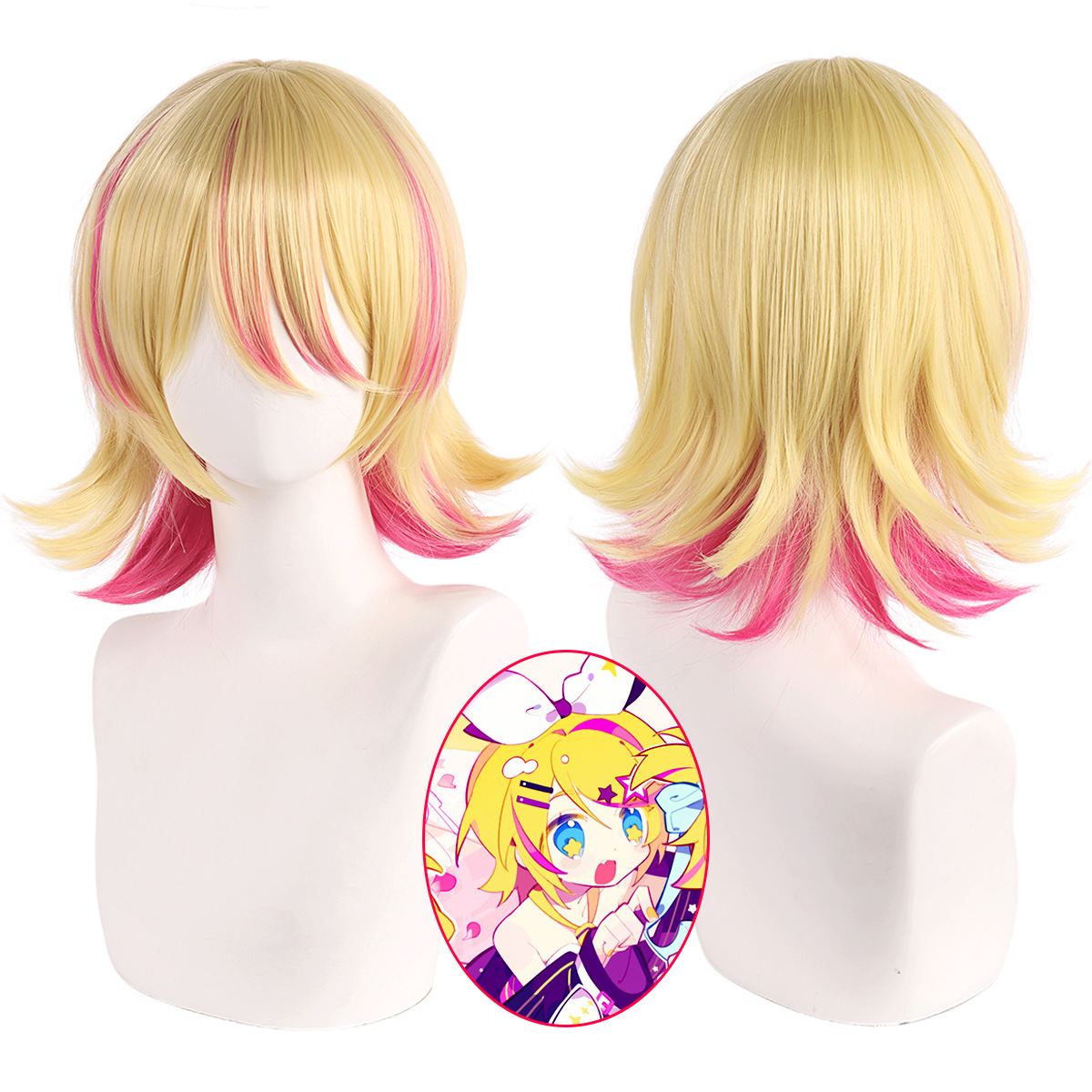 Synthetic Cosplay Wig Short Bl - đánh giá và giá Anime Cosplay Duo