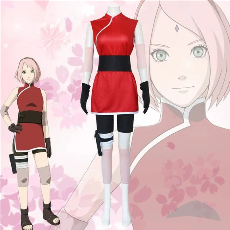 Sakura Haruno Cosplay Complete - đánh giá và giá Anime Cosplay Ninja