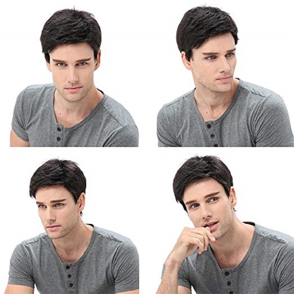 Men Synthetic Short Wigs Wigs  - đánh giá và giá Anime Cosplay For Black Guys