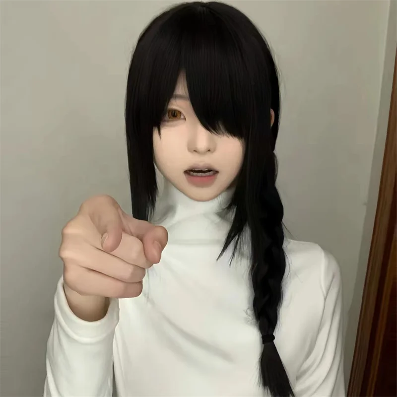 Anime Chainsaw Man Nayuta Adul - đánh giá và giá Anime Cosplay Long Black Hair