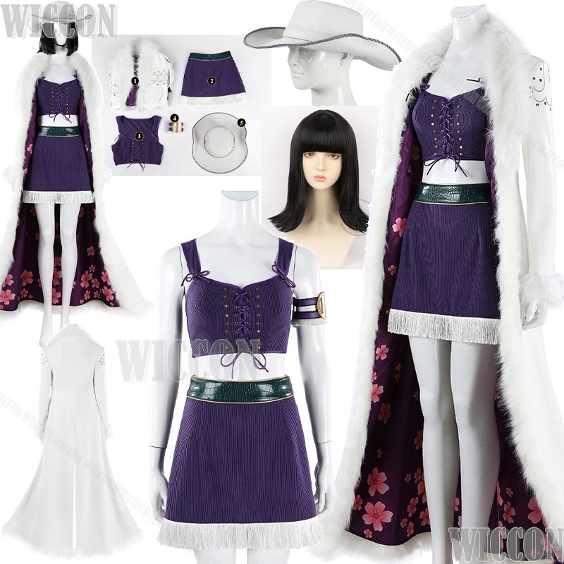 Nico Anime Movie Robin cosplay - đánh giá và giá Anime Cosplay Long Black Hair