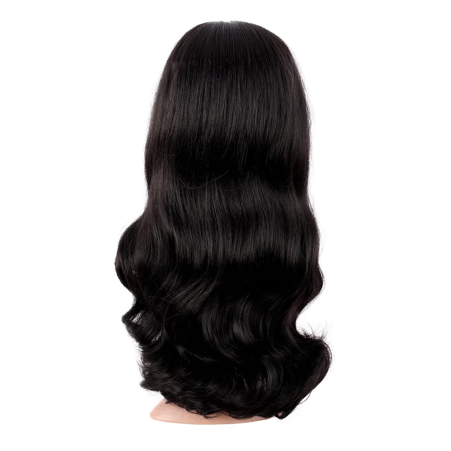 Long Curly Hair Middle Part Co - đánh giá và giá Anime Cosplay Long Black Hair