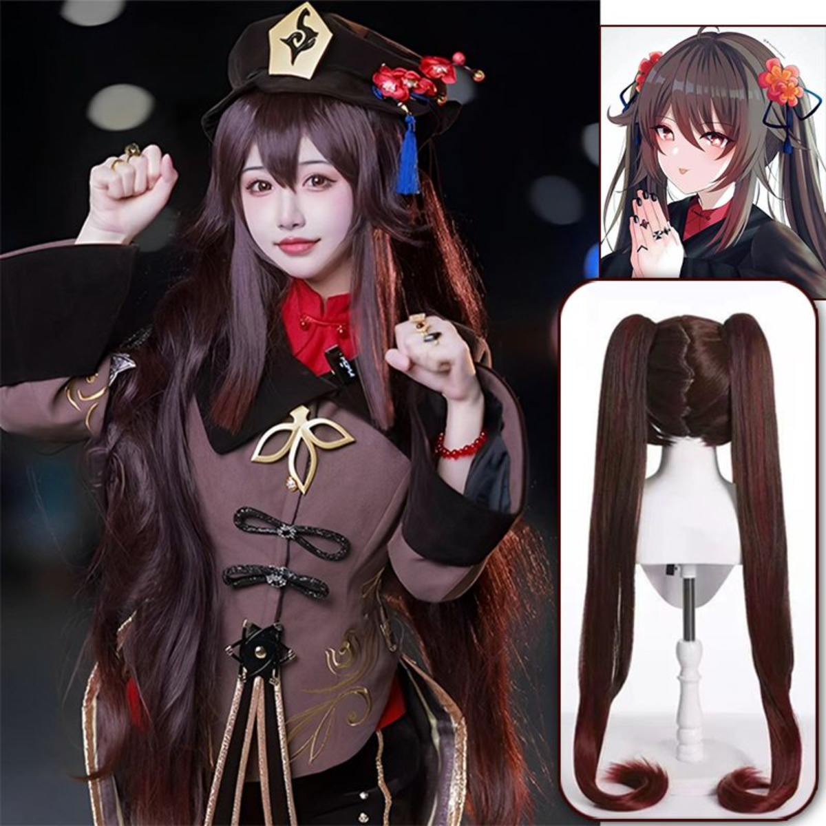 Genshin Impact Hu Tao Cosplay  - đánh giá và giá Anime Cosplay Duo