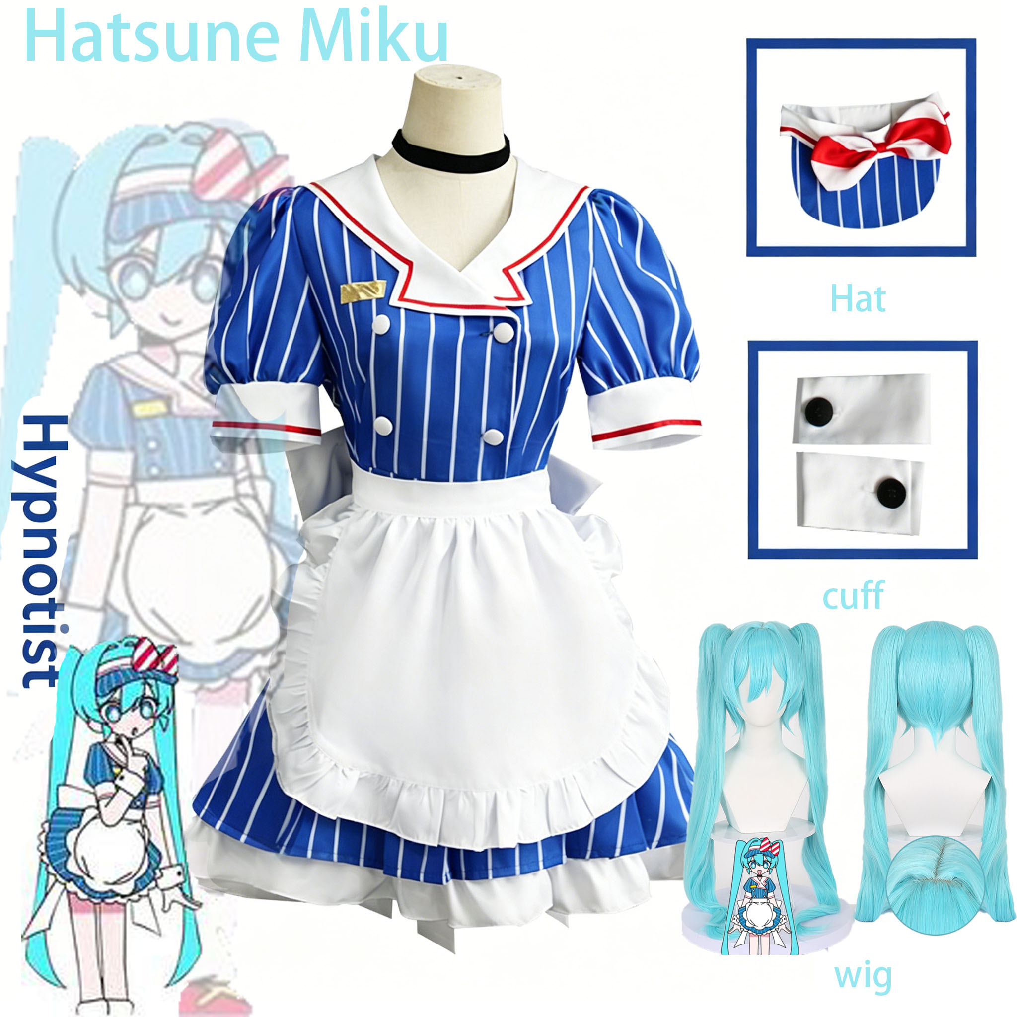 Anime Hypnotist Maid Uniform C - đánh giá và giá Anime Cosplay Duo