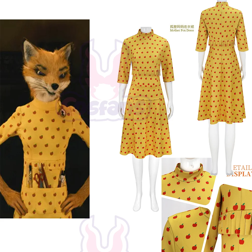 Movie Fantastic Mr Fox Mrs Fox - đánh giá và giá Queen Anime Cosplay