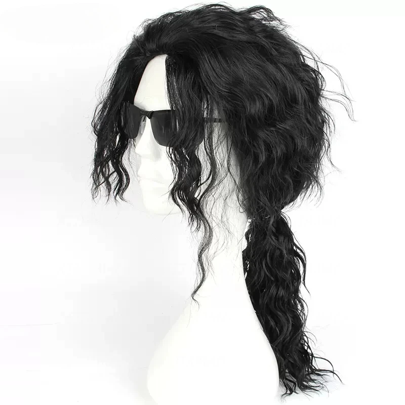 Anime Michael Jackson Cosplay  - đánh giá và giá Anime Cosplay Long Black Hair